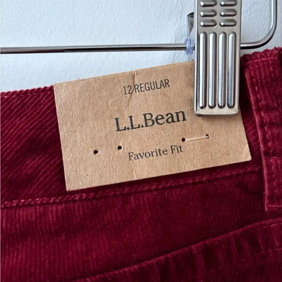 NWT L.L. Bean Favourite Fit Corduroy Pants - Picture 8 of 13